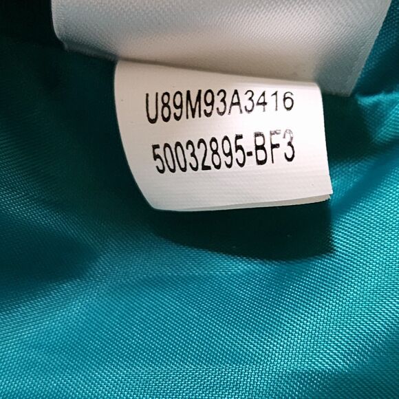 Le Suit Womens Single-Breasted Blazer Jacket 3/4 Sleeve Green Size 6 - Picture 9 of 12